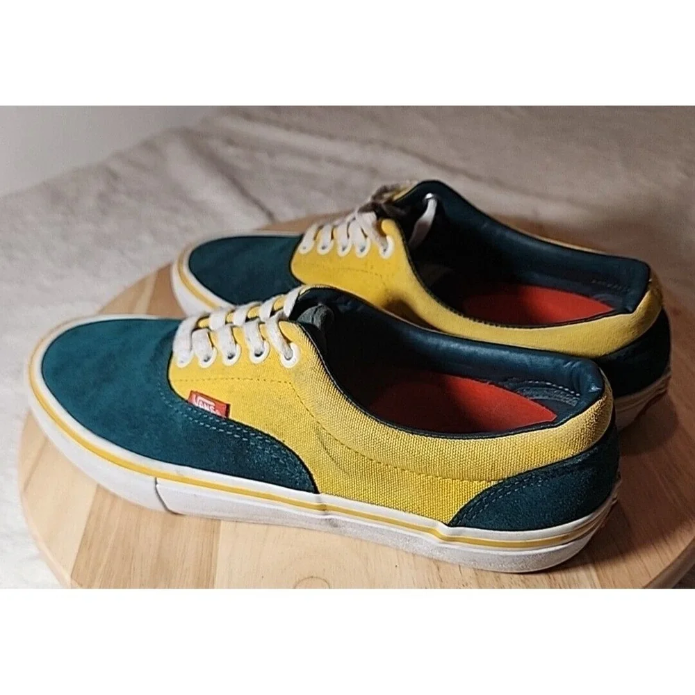 VANS Shoes‎ Sneakers Mens 9.5 Era Pro Skate Prime Atlantic Canvas Suede Yellow